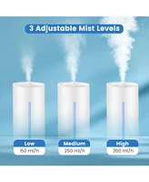 Costway Humidifier for Large Room 9L Warm & Cool Mist Top Fill Ultrasonic Air Vaporizer
