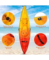 Costway Single Sit-on-Top Kayak 0ne Person Kayak Boat