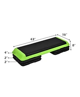Costway Fitness Aerobic Step Cardio Adjust 4'' - 6'' - 8''