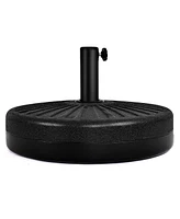 20'' Round 23L Water Filled Umbrella Base Stand Self-filled Patio Furniture