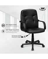 Costway Ergonomic Mid-Back Executive Office Swivel Computer Desk Chair