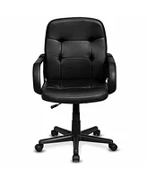 Costway Ergonomic Mid-Back Executive Office Swivel Computer Desk Chair