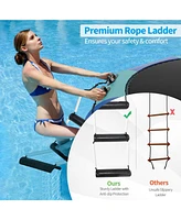 Costway 10FT Inflatable Water Bouncer Splash Padded Trampoline