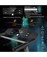 Costway Folding Electric Treadmill Jogging MachineBluetooth10 Preset Programs
