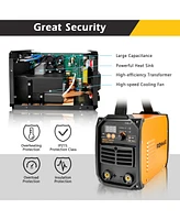 Costway Mma Welder 110/220V Arc Welding Machine Multifunctional Igbt W/ Electrode Holder