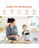 Costway Boys Step Stool Learning Helper w/Armrest for Kitchen Toilet Potty Training
