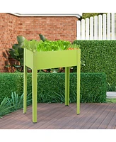 25 x 13 Inch Outdoor Elevated Garden Plant Flower Bed