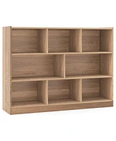 Costway 3-tier Open Bookcase 8-Cube Bookshelf Storage Display Cabinet