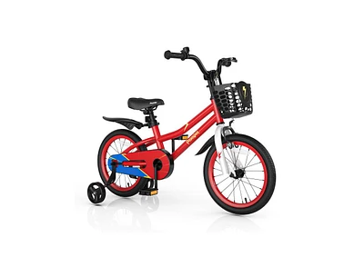 Slickblue 16 Inch Kids Bike with Removable Training Wheels