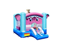 Slickblue 3-in-1 Elephant Theme Inflatable Castle without Blower