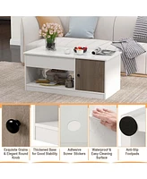 Costway Lift-Top Coffee Table Modern Cocktail Table with Lift Tabletop for Home Office
