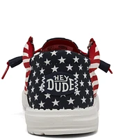 Hey Dude Men's Wally Americana Casual Moccasin Sneakers from Finish Line