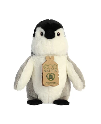 Aurora Medium Penguin Eco Nation Eco-Friendly Plush Toy Gray 9.5"