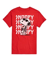 Hybrid Apparel Snoopy Rock Name Repeat Men's Short Sleeve Tee