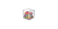 Azar Displays 4" Deluxe Clear Acrylic Square Cube Bin for Counter