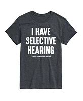 Hybrid Apparel Selective Hearing Men's Short Sleeve Tee