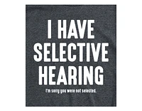 Hybrid Apparel Selective Hearing Men's Short Sleeve Tee