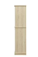 4 Door Cabinet With 1 Drawer, With 4 Adjustable Inner Shelves, Storage Cabinet