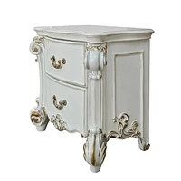 Simplie Fun Vendome Nightstand, Antique Pearl Finish