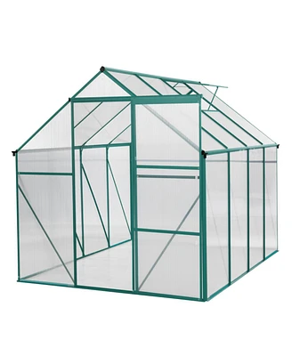 Streamdale Furniture Green-6 X 8 Ft Outdoor Patio Greenhouse