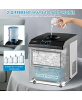 Inolait 2-in-1 Stainless Steel Countertop Ice Maker with Water Dispenser