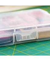 Iris Usa 10Pack 4” x 6” Scrapbook Paper Storage Cases, for Organizing Art and Crafting Supplies, Stationery, Small Items, Clear