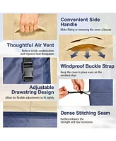 Patio Furniture Cover with Padded Handle and Click-Close Straps-60 x 43 x 30 inches