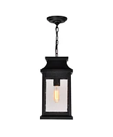 Cwi Lighting 14" Metal Milford 1 Light Outdoor Pendant