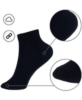Alpine Swiss Men's Ankle Socks 8 Pack Cotton Athletic Performance Socks for Men Moisture-Wicking Cushioned Quarter Length Socks Reinforced Heel & Toe