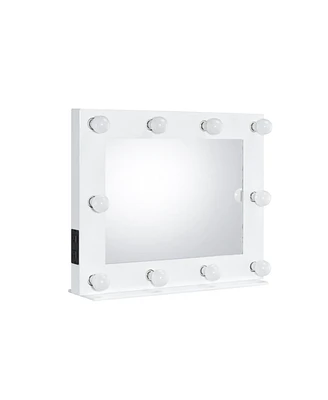 Simplie Fun Avery Accent Mirror, White Finish