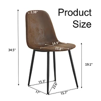 6 Modern Medieval Style Armchairs with Suede Cushions