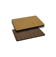 Emma+Oliver 24"X30" Rectangular Table Top With Reversible Laminate Top