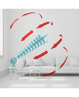 Iris Usa Woozoo Fan with Remote, Oscillating Fan, Desk Fan, Table Air Circulator, Globe Fan, Fan for Bedroom, 5 Speeds, 82ft Max Air Distance, 4h Time