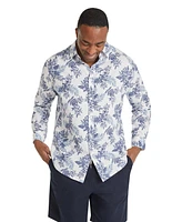 Johnny Bigg Big & Tall Mykonos Linen Blend Shirt