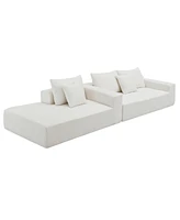 Streamdale Furniture 109x68 Modular Sectional Living Room Sofa Set, Modern Minimalist Style Couch