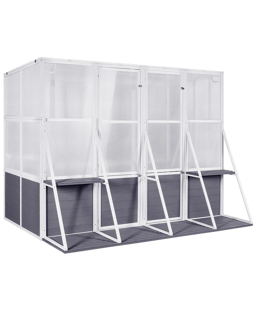 Simplie Fun Heavy Duty Outdoor Greenhouse for Winter & Sunroom Storage