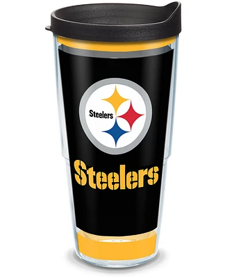 Tervis Tumbler Tervis Nfl Pittsburgh Steelers Touchdown Made in Usa Double Walled Insulated Tumbler Travel Cup Keeps Drinks Cold & Hot, 24oz, Classic