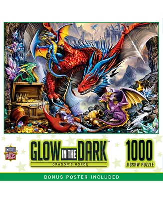 MasterPieces Puzzles MasterPieces Glow in the Dark Dragon's Horde 1000 Piece Jigsaw Puzzle