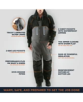 RefrigiWear Big & Tall PolarForce Warm Insulated Bib Overalls with Performance Flex