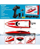 Force1 Velocity Red Fast Rc Boat - Red