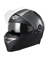 Ahr Run-F1 Dot Motorcycle Full Face Helmet Dual Visors Abs Sheel Street Bike Touring Racing Sports