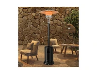 Stainless Steel Propane Patio Heater with Safety Tip-Over Protection – Reliable Outdoor