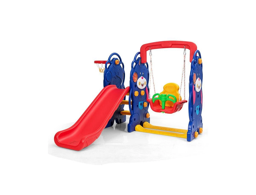 Slickblue 3-in-1 Toddler Climber and Swing Playset