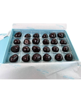 Andy Anand Chocolatier Andy Anand 24 Pcs Fresh Sugar Free Strawberries Freeze Dried Dipped In Dark Belgian Chocolate