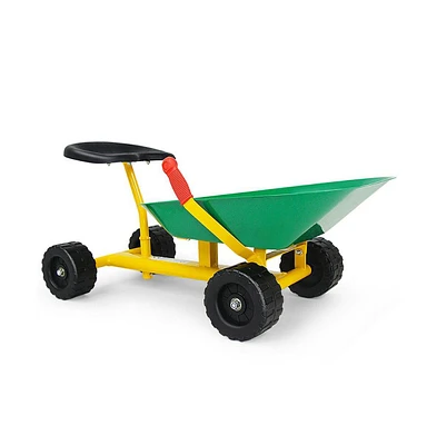 Slickblue 8" Heavy Duty Kids Ride-on Sand Dumper w/ 4 Wheels