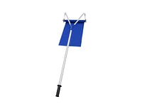 Slickblue 21 Feet Adjustable Aluminium Snow Roof Rake with Wheels and Oxford Slide