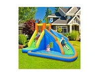 Slickblue Inflatable Mighty Bounce House Jumper with Water Slide without Blower