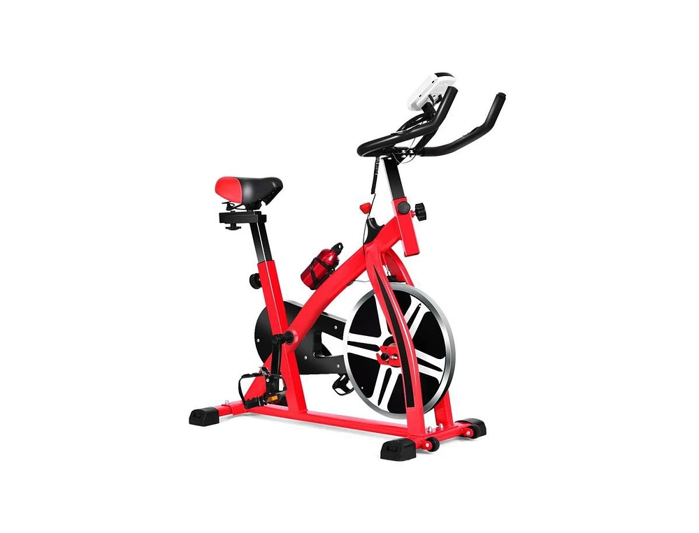 Slickblue Adjustable Exercise Bicycle for Cycling and Cardio Fitness