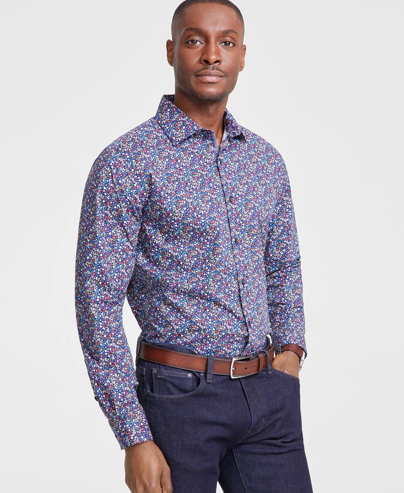 Bar Iii Men's Slim-Fit Peter Ditsy Floral Dress Shirt, Created for Macy's