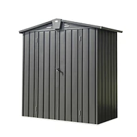 Streamdale Furniture Metal Outdoor Storage Shed with Lockable Double Door